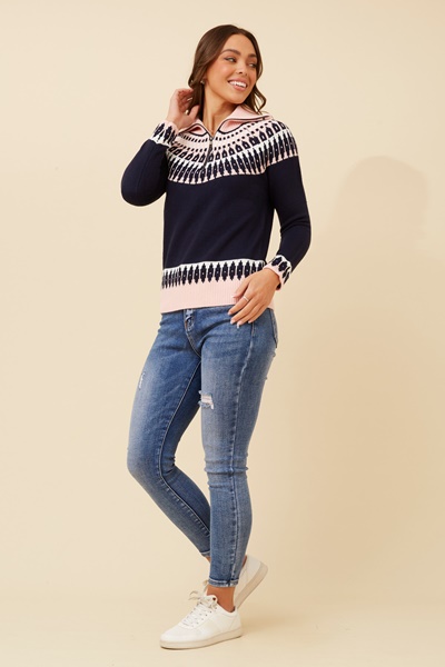 RUBEN JACQUARD KNIT JUMPER