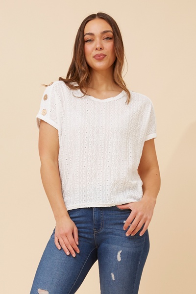 RUBINA BRODERIE ANGLAISE TOP