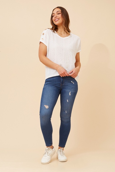 RUBINA BRODERIE ANGLAISE TOP