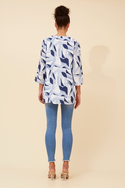 RUBY ABSTRACT PRINT TOP