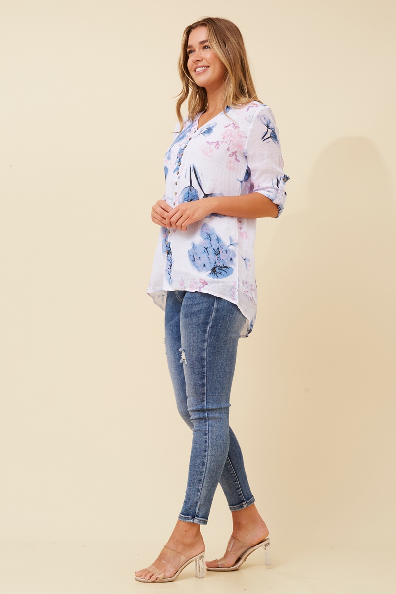 Ruby floral button front top, Buy Online