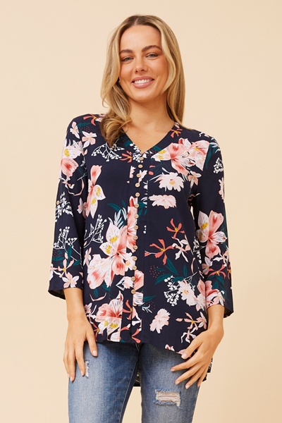 RUBY FLORAL PRINT TOP