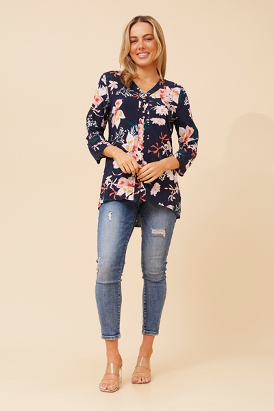 RUBY FLORAL PRINT TOP