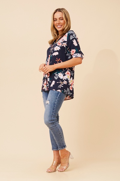 RUBY FLORAL PRINT TOP