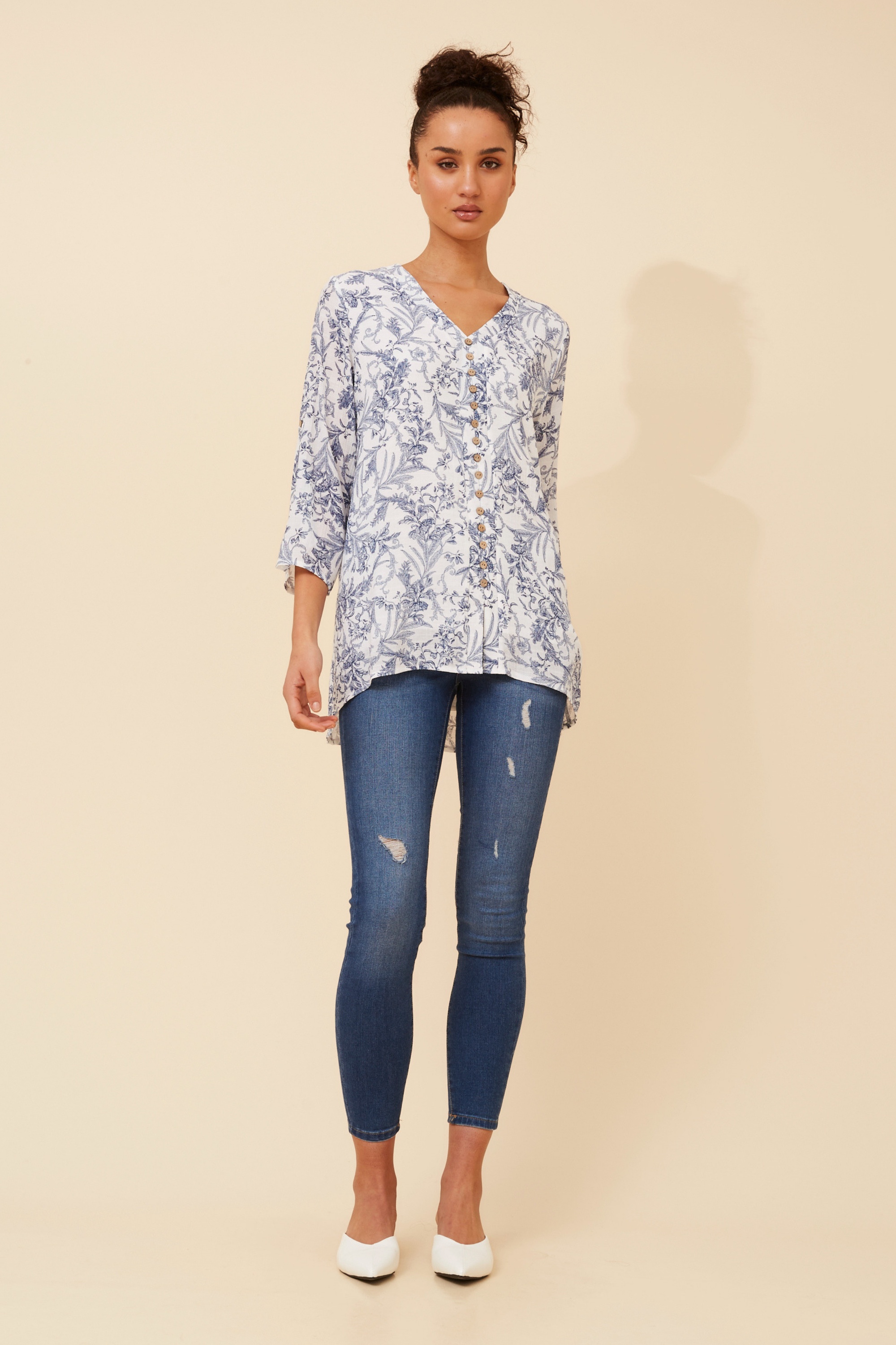 RUBY FLORAL PRINT TOP
