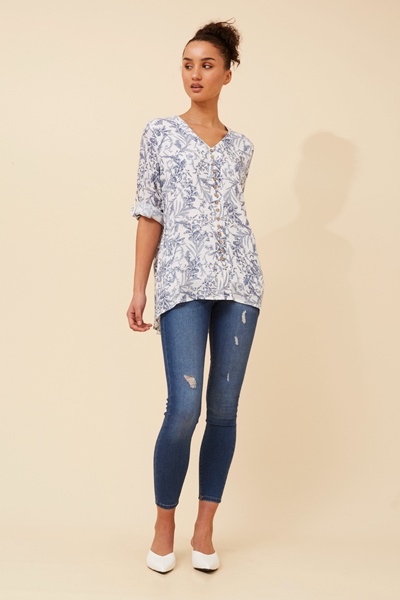 RUBY FLORAL PRINT TOP