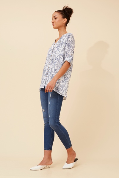 RUBY FLORAL PRINT TOP