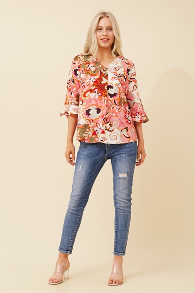 RUE FLORAL PRINT TOP