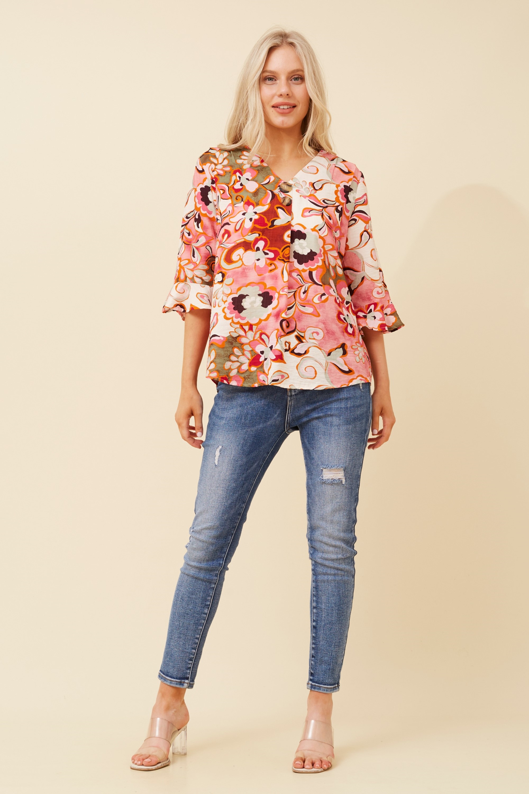 RUE FLORAL PRINT TOP