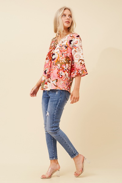 RUE FLORAL PRINT TOP