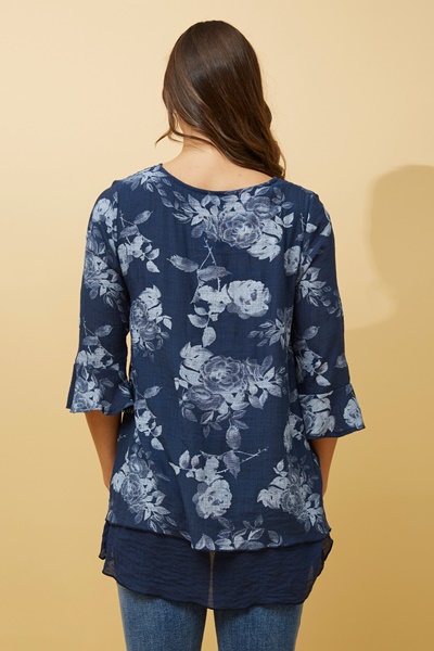 RUMI DOUBLE LAYER FLORAL TOP