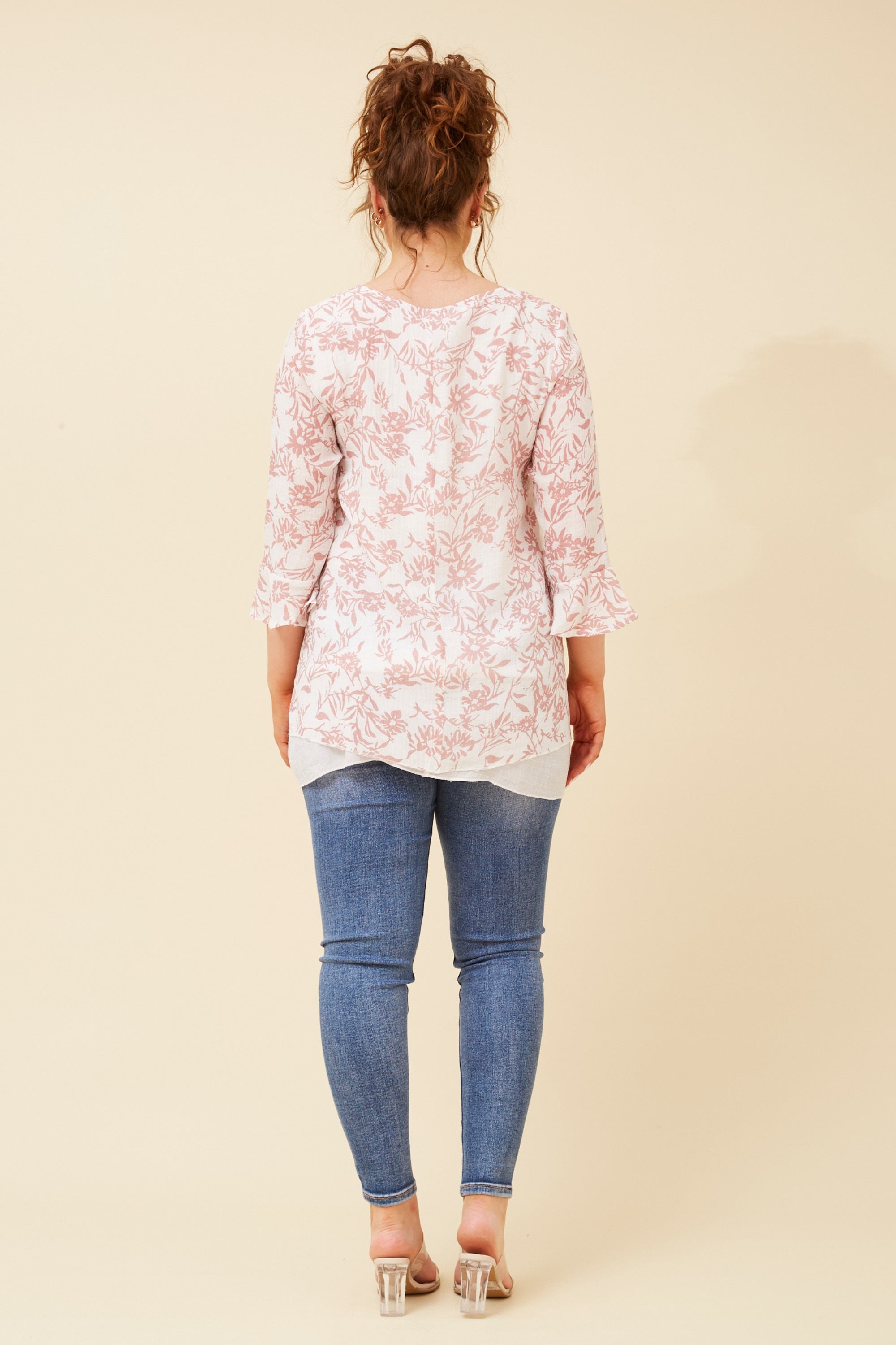 RUMI DOUBLE LAYER FLORAL TOP