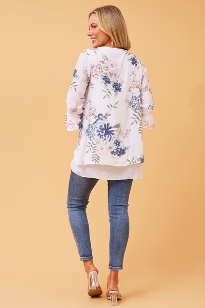 RUMI DOUBLE LAYER FLORAL TOP