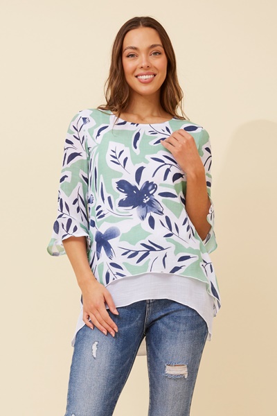 RUMI FLORAL PRINT TOP
