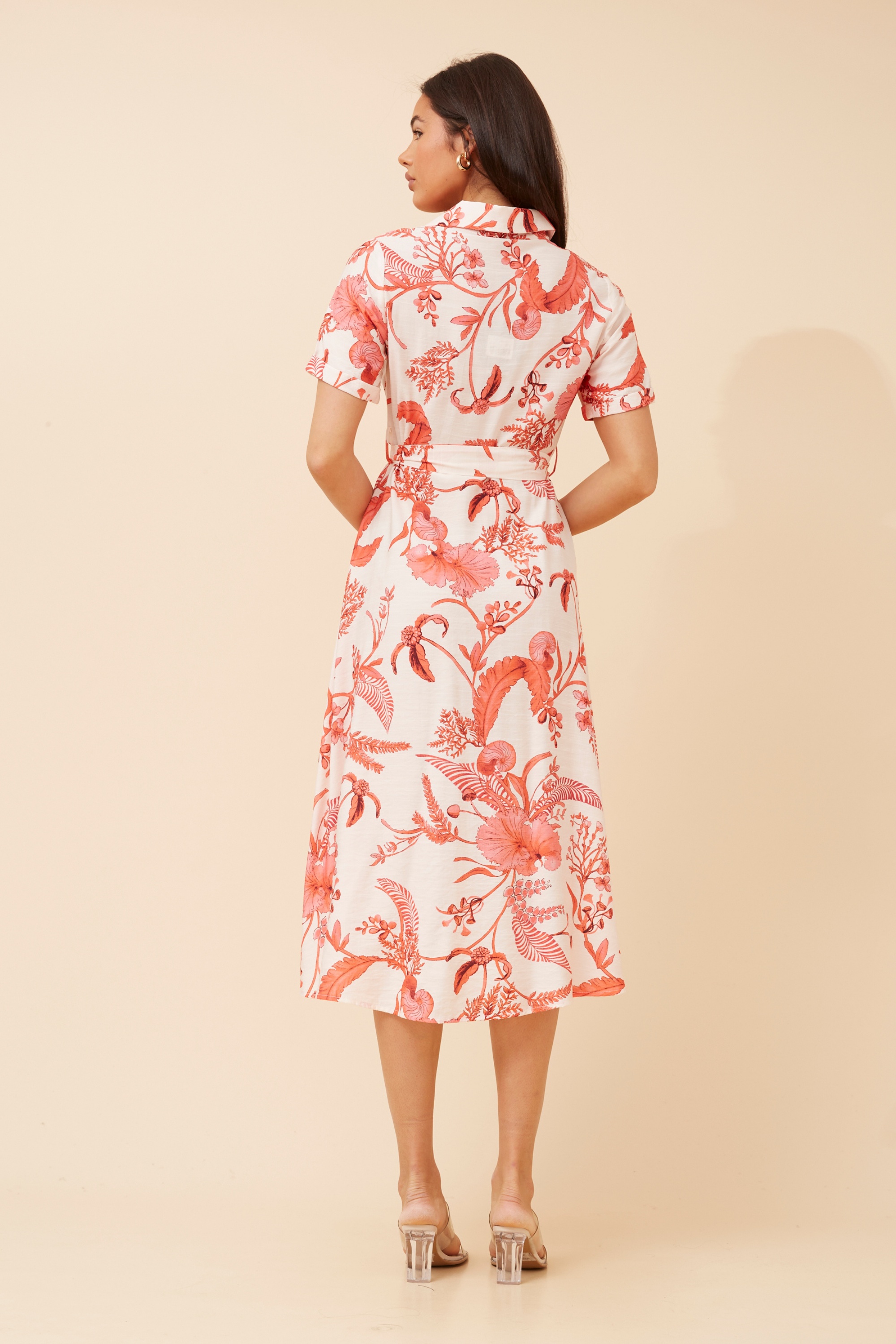 RUTHIE PRINTED SHIRT DRESS