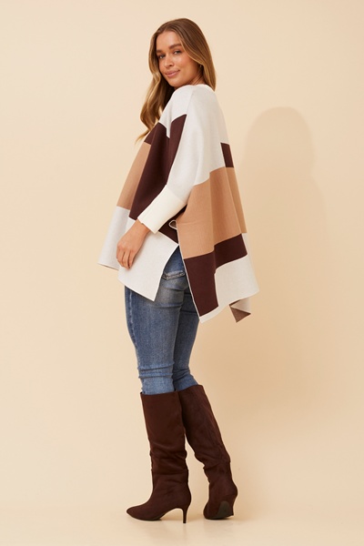 RYKER COLOUR BLOCK KNIT PULLOVER