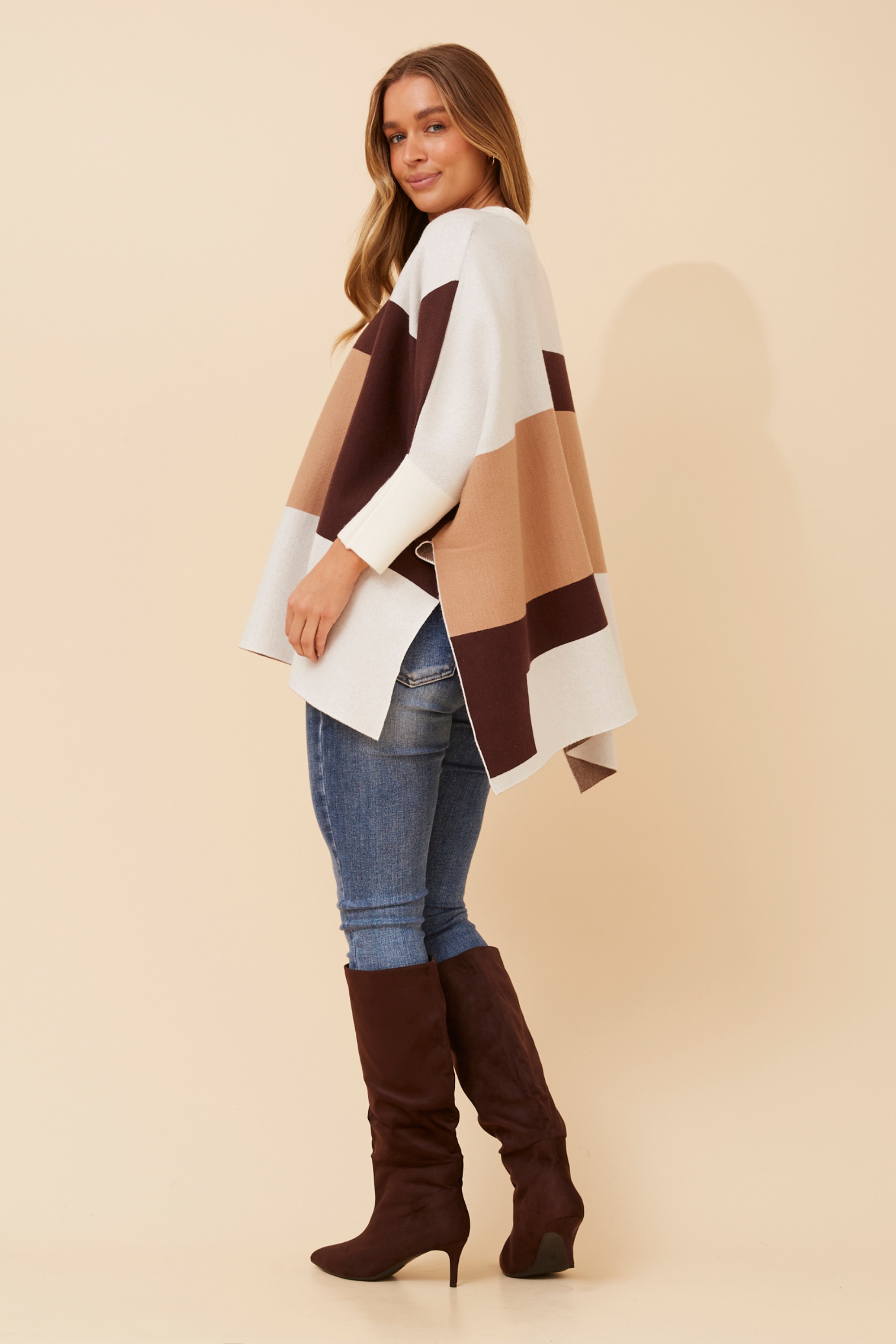 RYKER COLOUR BLOCK KNIT PULLOVER