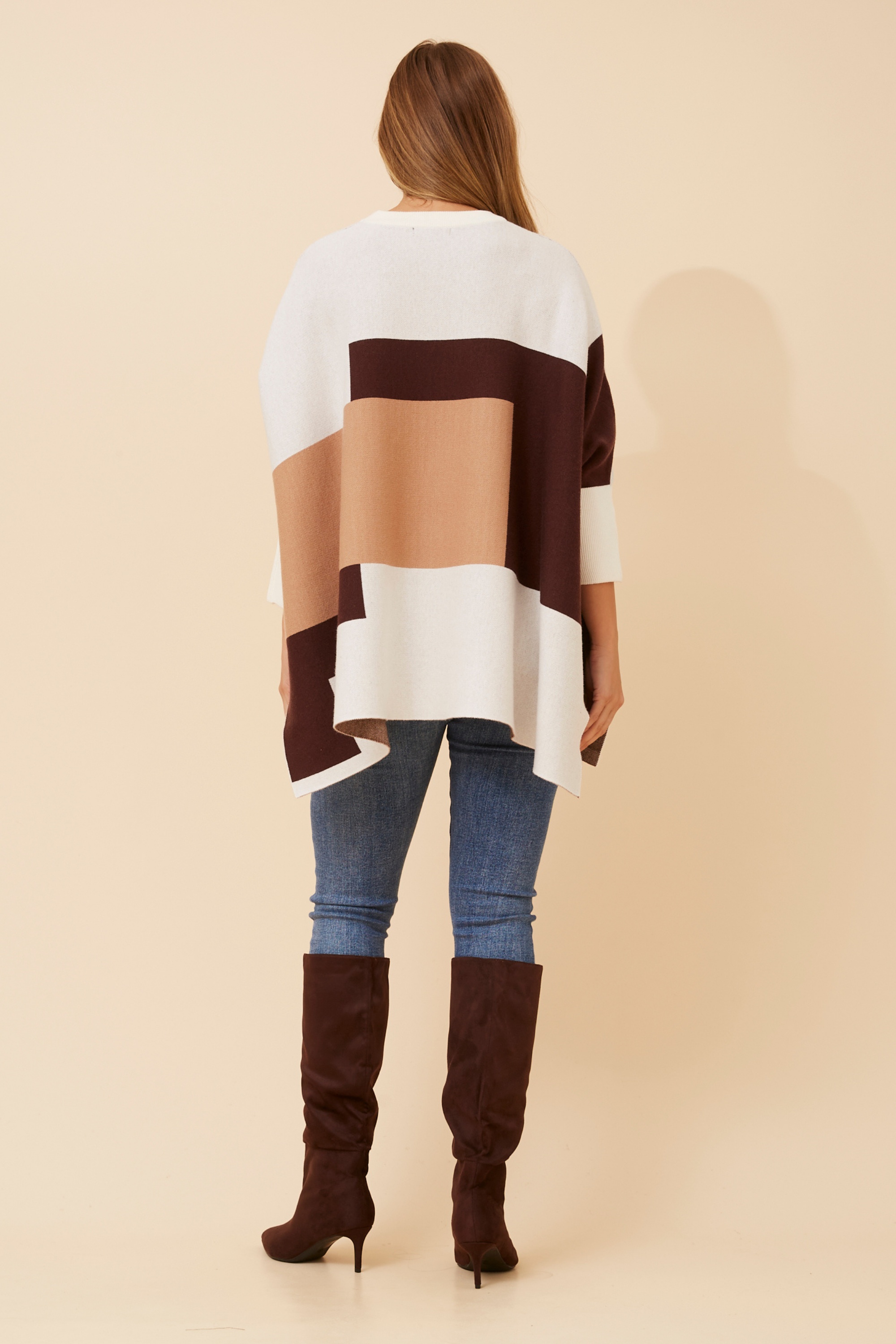 RYKER COLOUR BLOCK KNIT PULLOVER