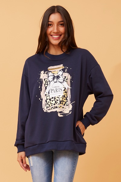 SABINE GRAPHIC PRINT JUMPER