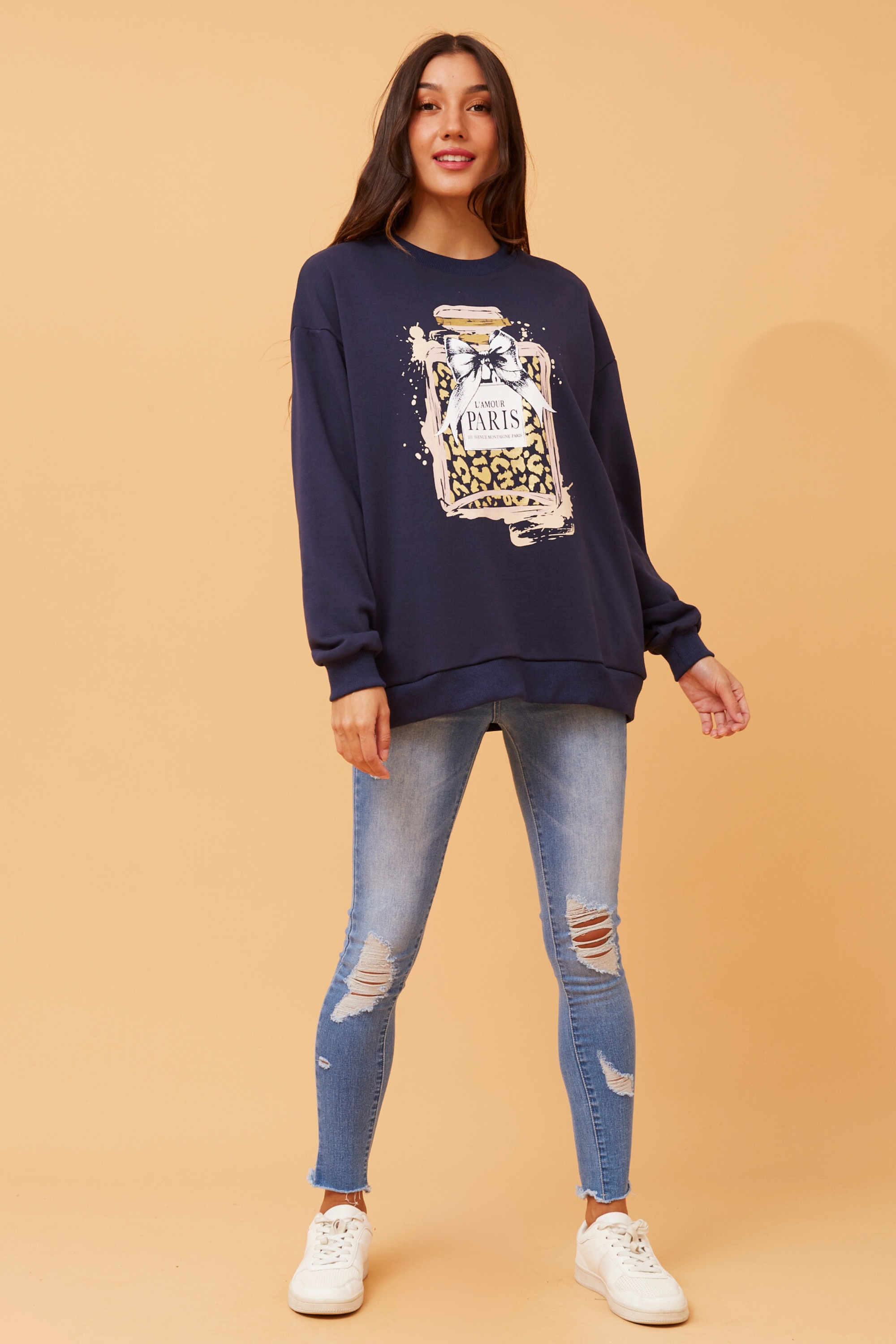 SABINE GRAPHIC PRINT JUMPER