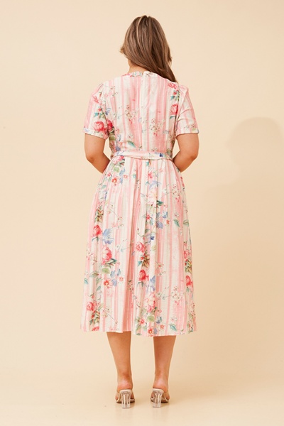 SABLE FLORAL MIDI DRESS