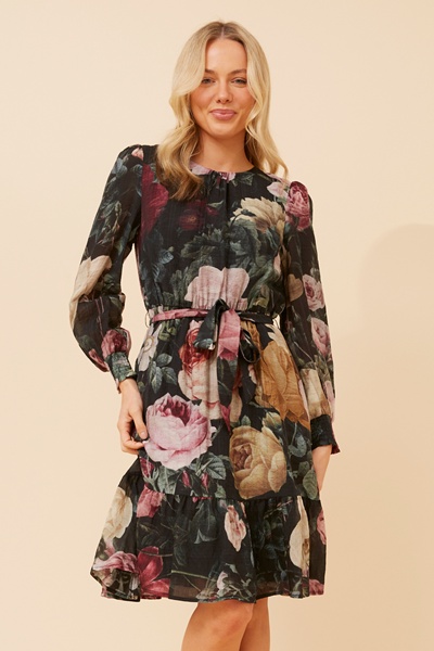SAFIA FLORAL PRINT DRESS