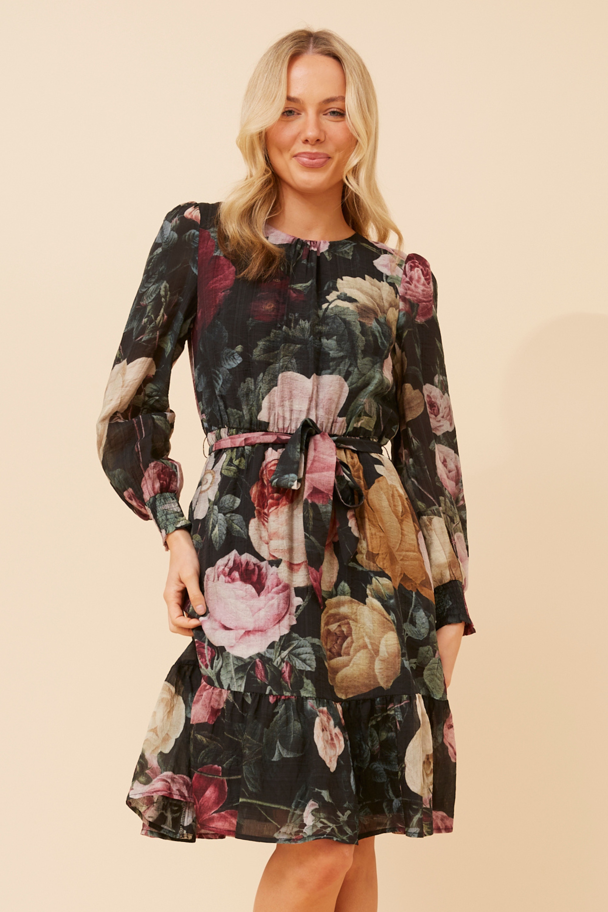 SAFIA FLORAL PRINT DRESS