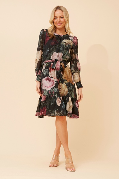 SAFIA FLORAL PRINT DRESS