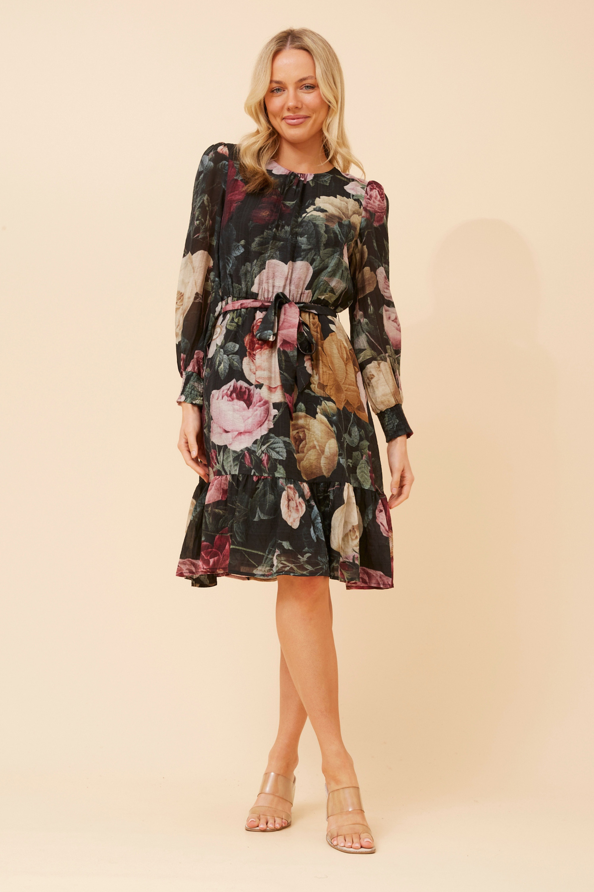 SAFIA FLORAL PRINT DRESS