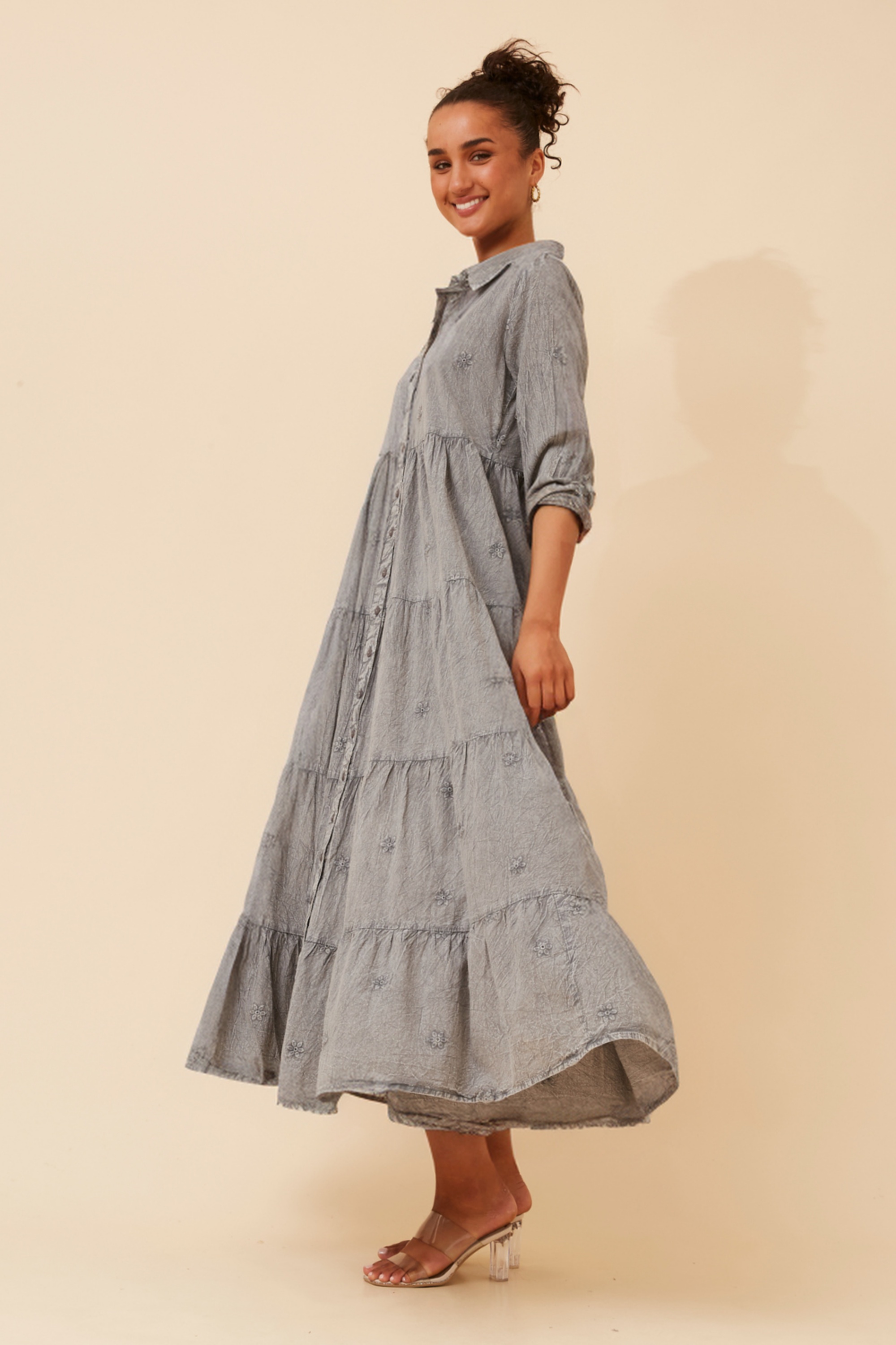 SAISHA EMBROIDERED MAXI DRESS