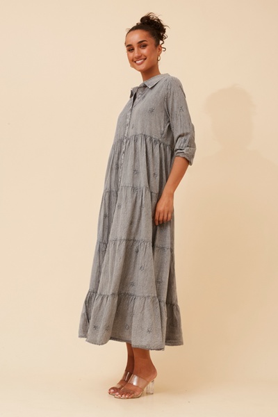 SAISHA EMBROIDERED MAXI DRESS