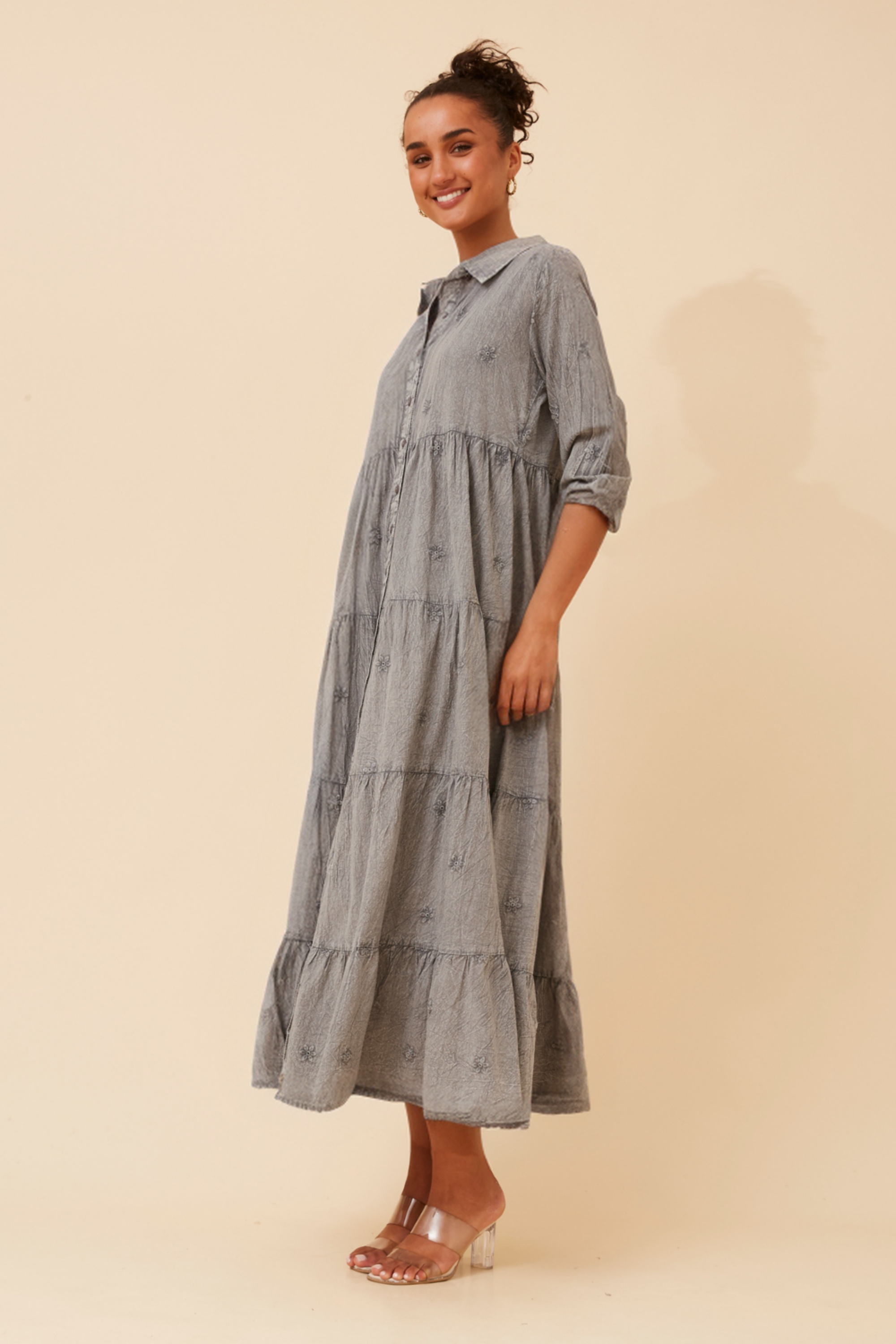 SAISHA EMBROIDERED MAXI DRESS