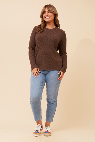 SAJA SOLID KNIT PULLOVER