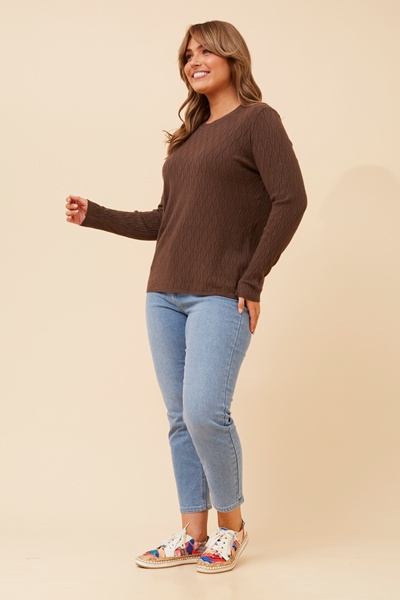 SAJA SOLID KNIT PULLOVER