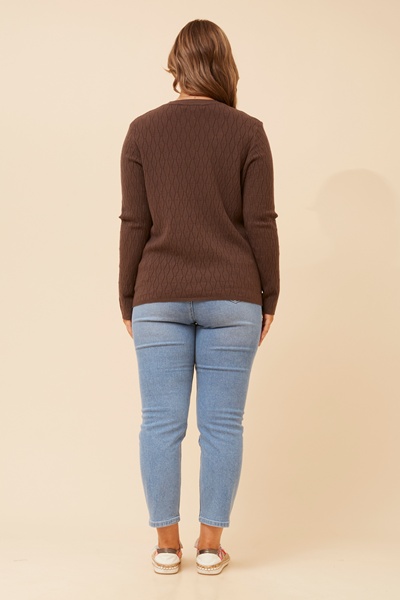 SAJA SOLID KNIT PULLOVER