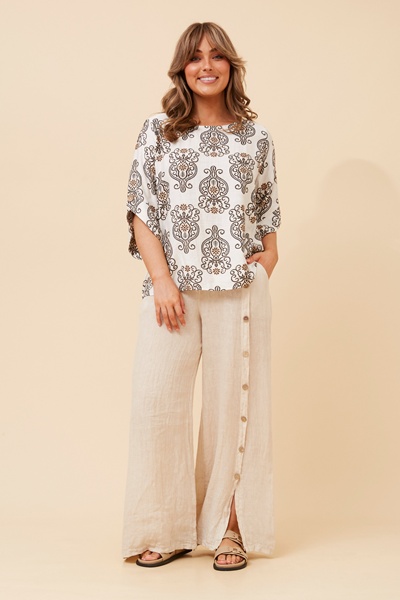 SAMANTHA ABSTRACT PRINT TOP