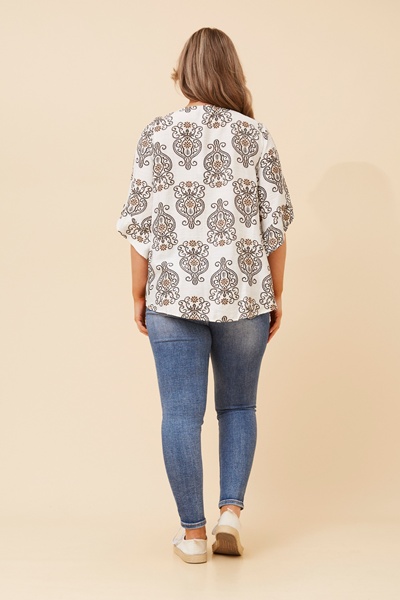 SAMANTHA ABSTRACT PRINT TOP