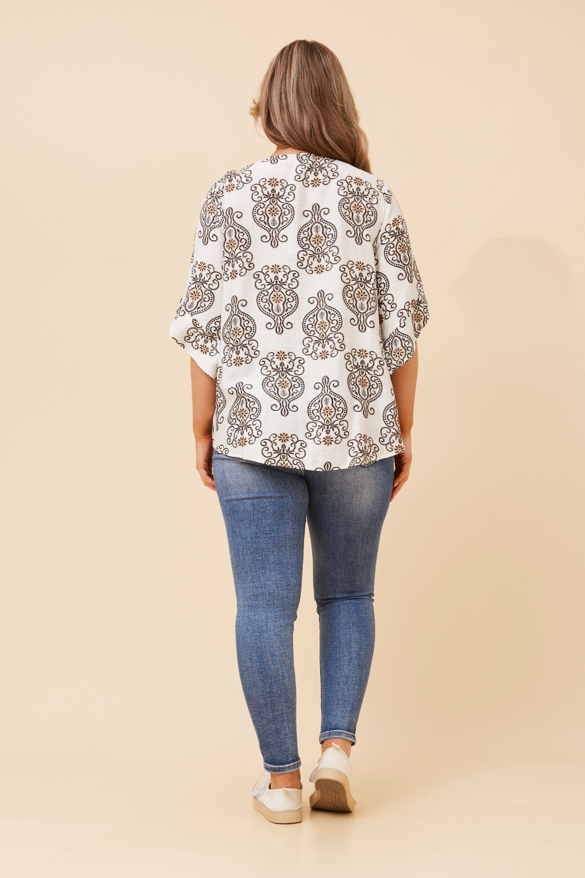 SAMANTHA ABSTRACT PRINT TOP