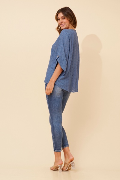 SAMANTHA EMBRIODERED TOP