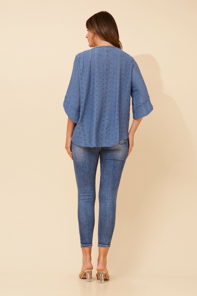 SAMANTHA EMBRIODERED TOP