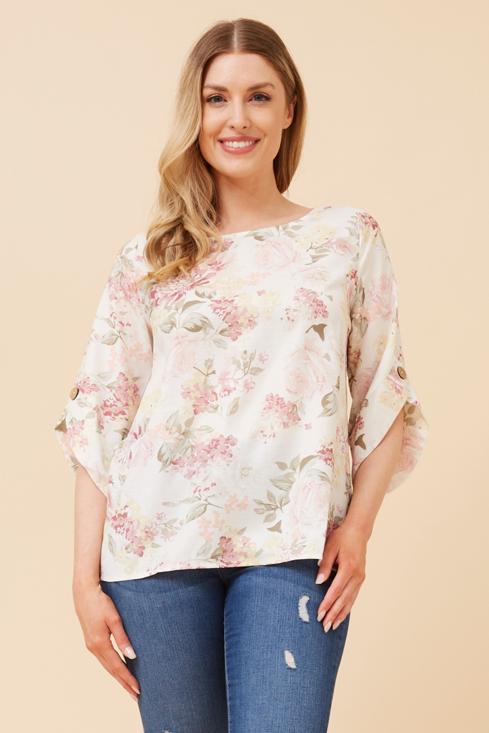 SAMANTHA FLORAL PRINT TOP