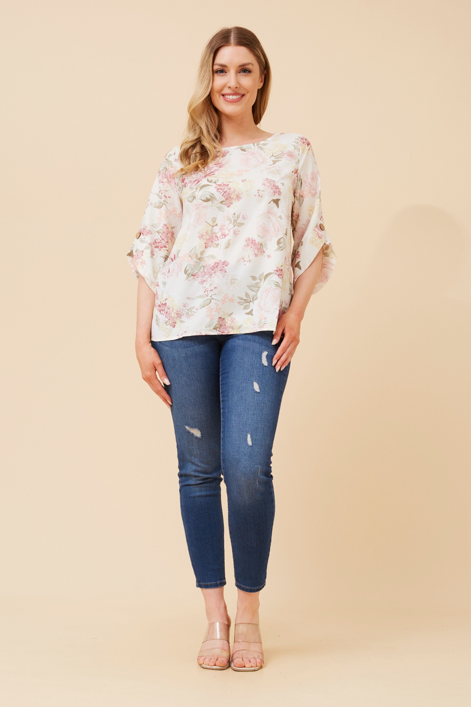 SAMANTHA FLORAL PRINT TOP