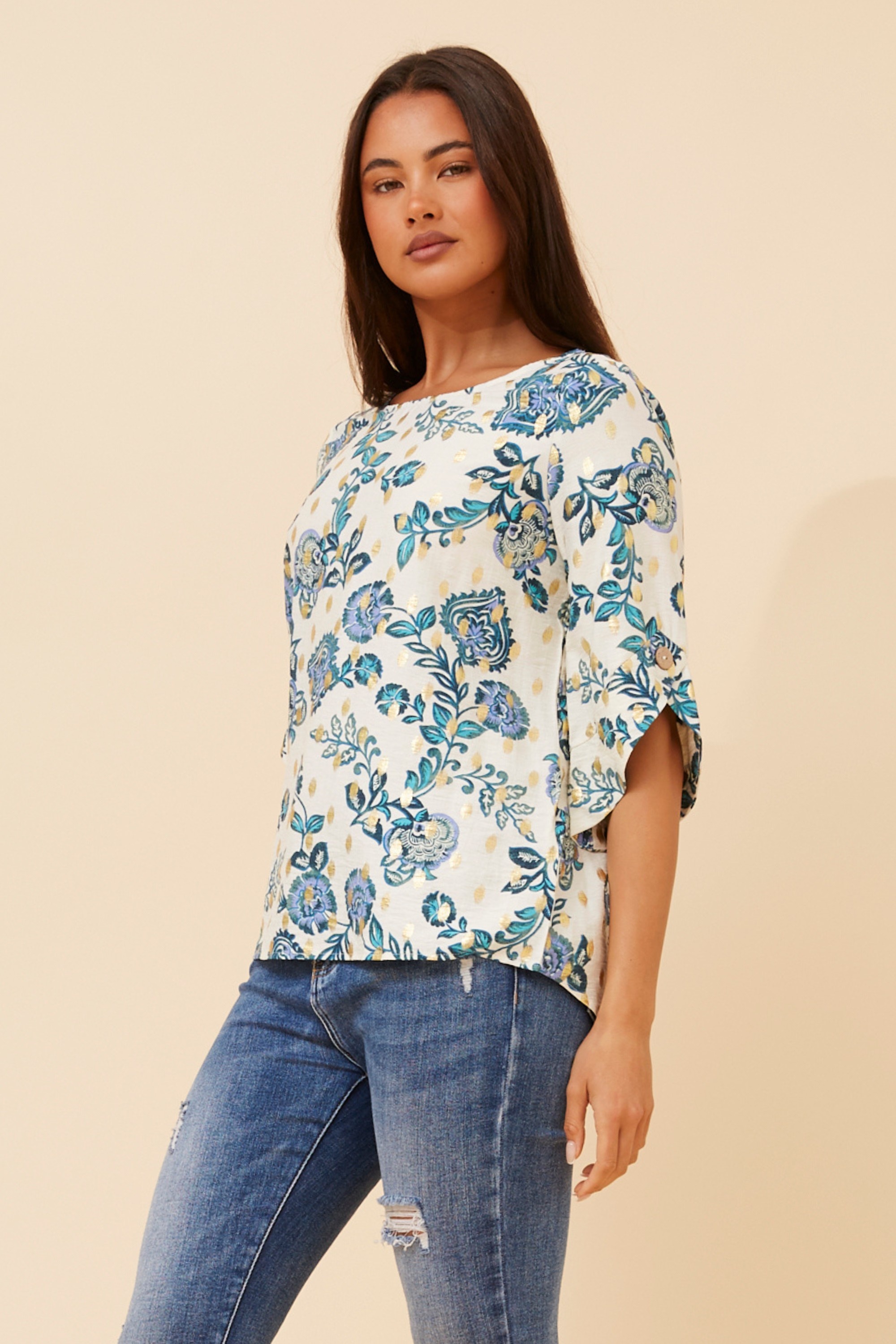 SAMANTHA FLORAL TOP