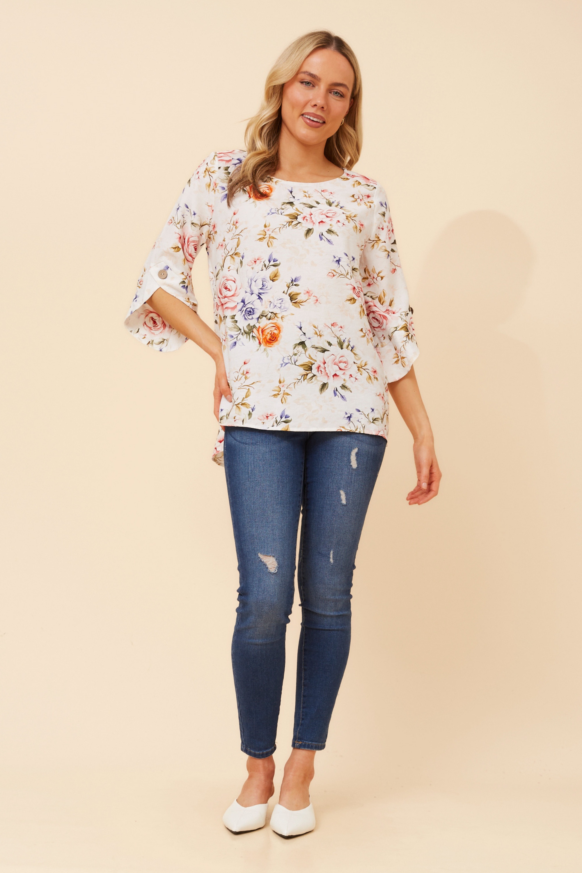 SAMANTHA FLORAL TOP