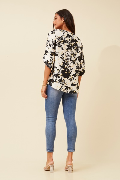 SAMANTHA FOIL PRINT TOP