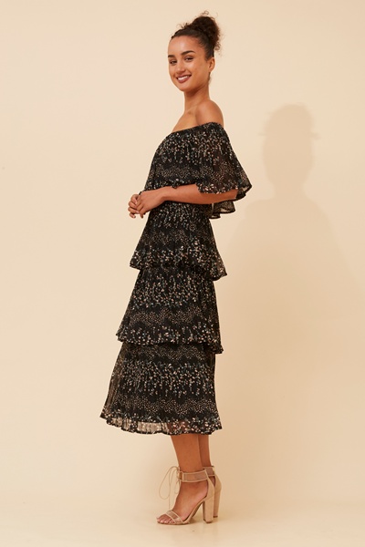 SAMARA DITSY PRINT MIDI DRESS