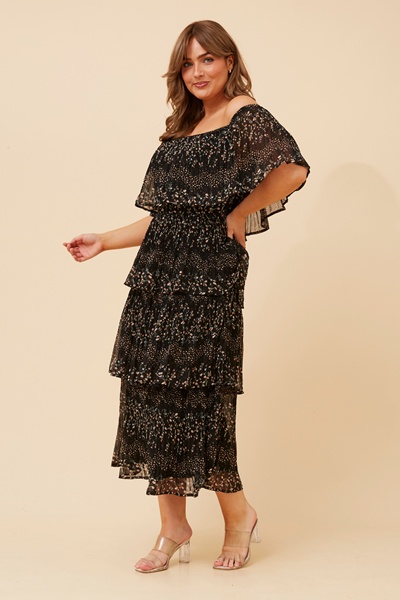 SAMARA DITSY PRINT MIDI DRESS