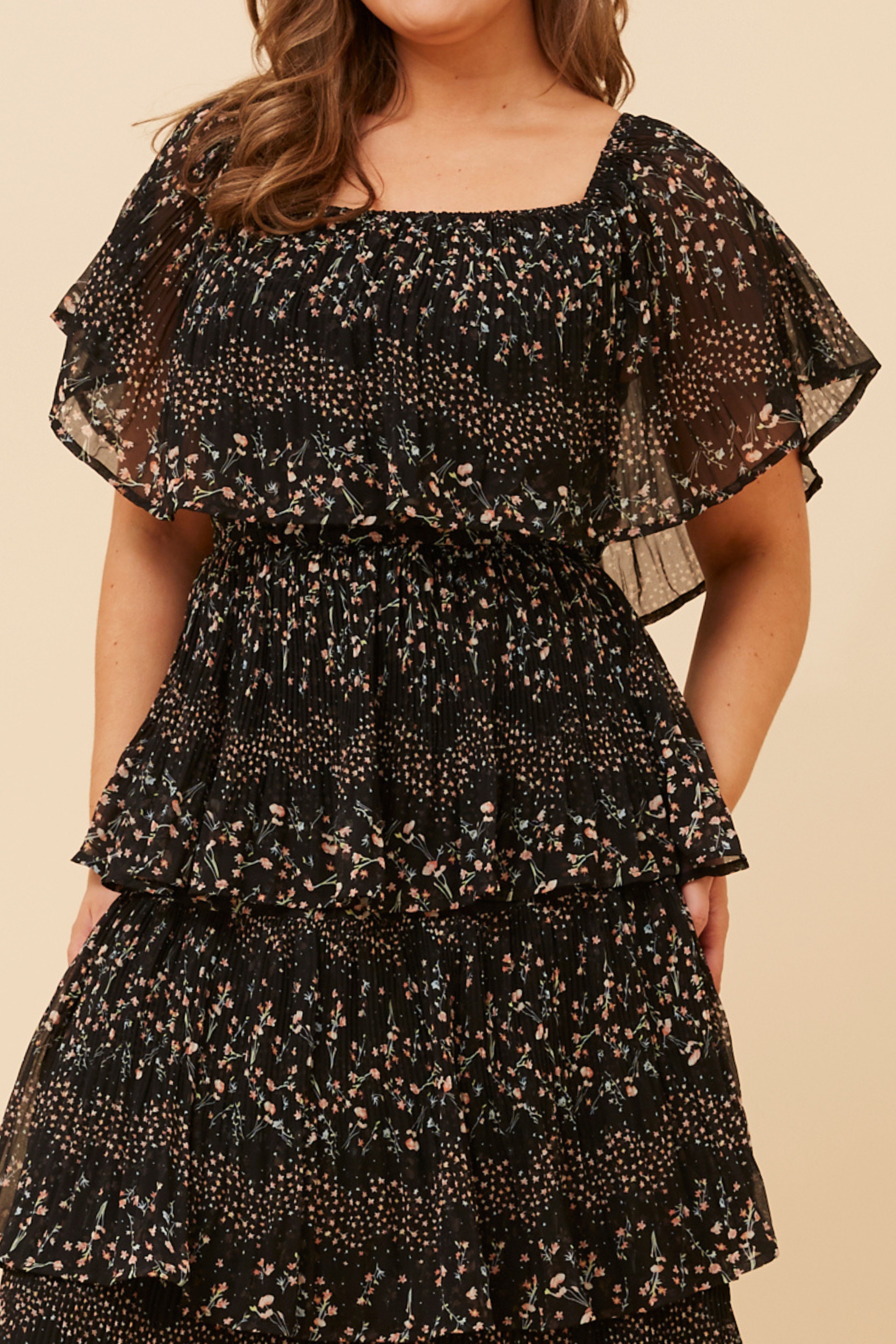 SAMARA DITSY PRINT MIDI DRESS