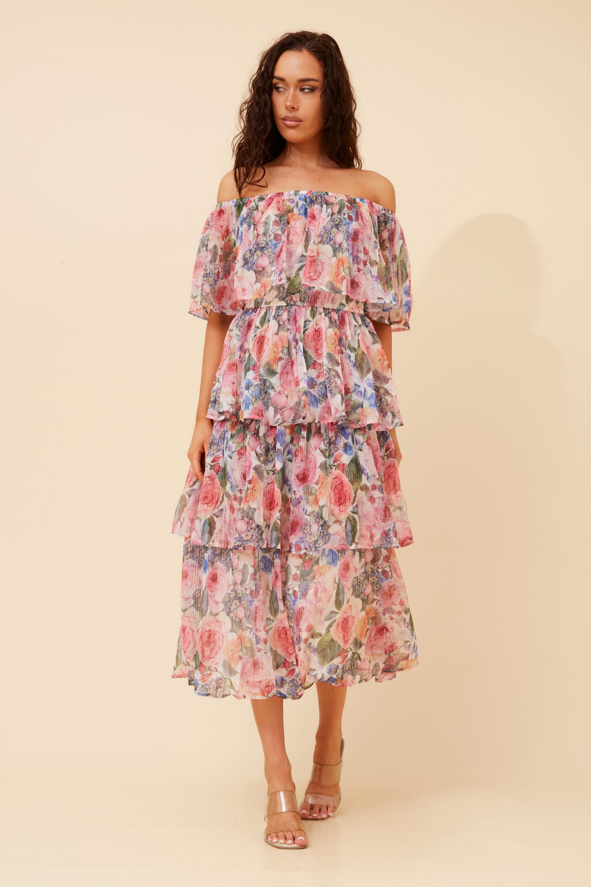 SAMARA FLORAL MIDI DRESS