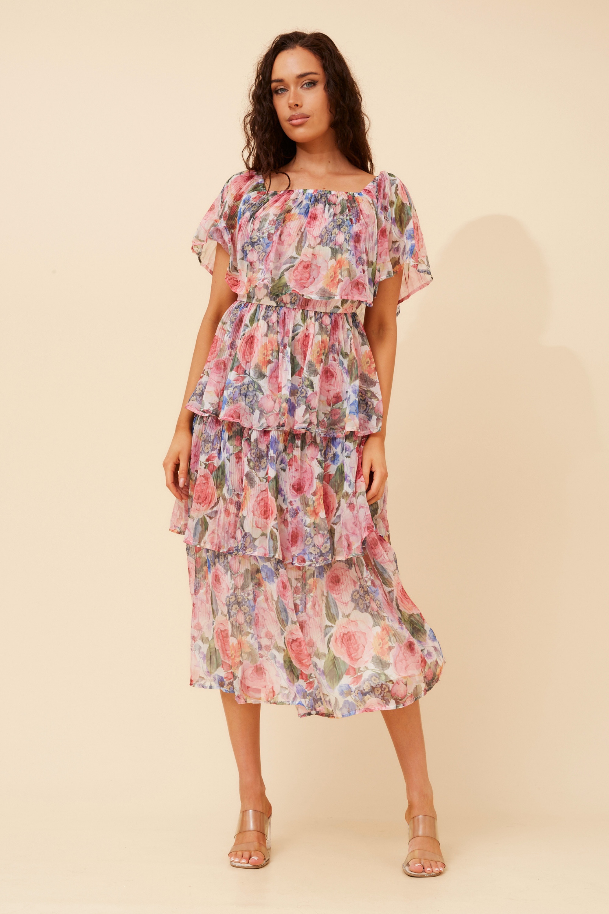 SAMARA FLORAL MIDI DRESS